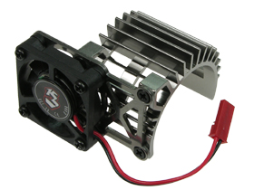Aluminium Motor Heat Sink W/ Electric Cooling Fan For 540 Motor (Fan Shap)