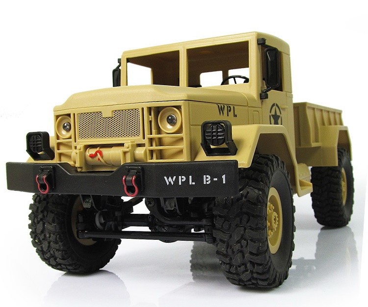 Грузовик желтый 1/16 4WD электро - Military Truck RTR (PRO-версия, 2.4 гГц, 10 км/ч)