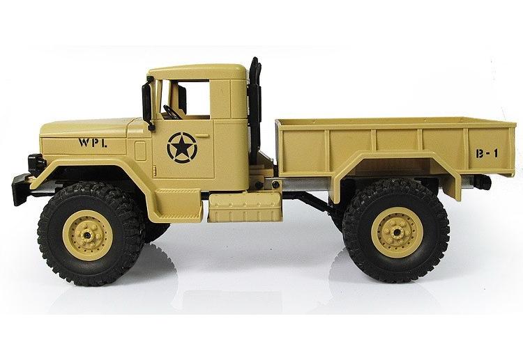Грузовик желтый 1/16 4WD электро - Military Truck RTR (PRO-версия, 2.4 гГц, 10 км/ч)