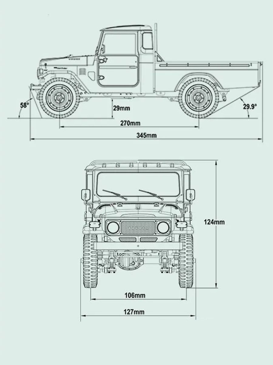  FMS 1/12  - TOYOTA FJ45 RTR 