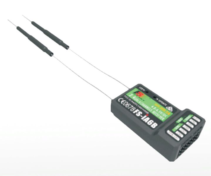 6-канальный приемник FlySky iA6B (2.4 гГц, питание 4.0 - 8.4 В)