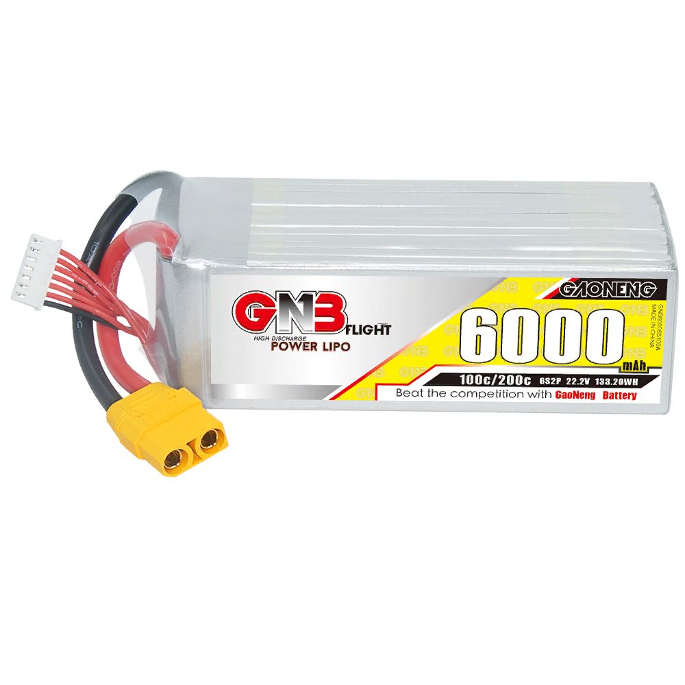  LiPo GNB - 22.2 6000 100C (6S2P, 61x44x141 )