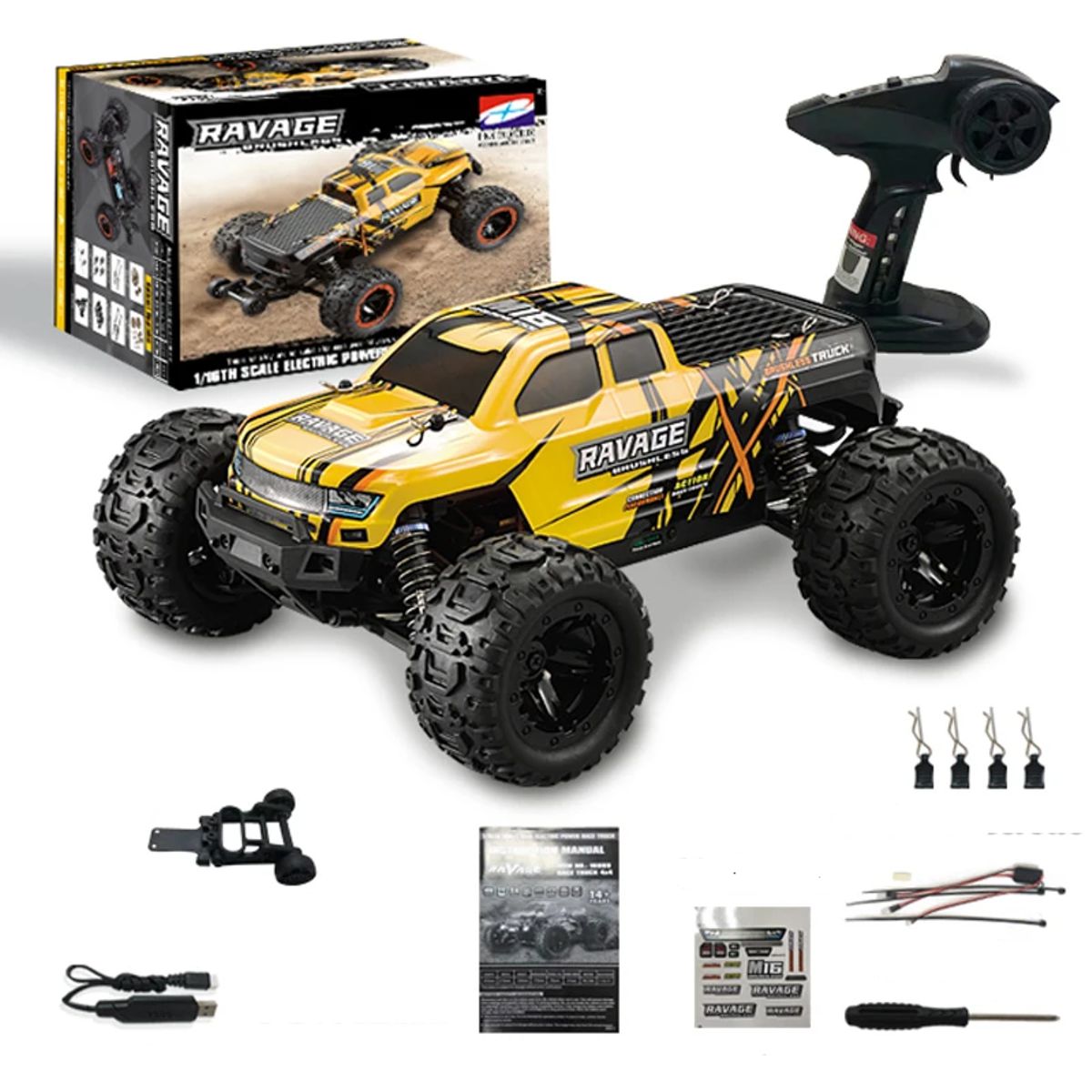 -  Haiboxing 1/16  - HBX-16889A Ravage 4WD (/ ) 2.4GHz, 