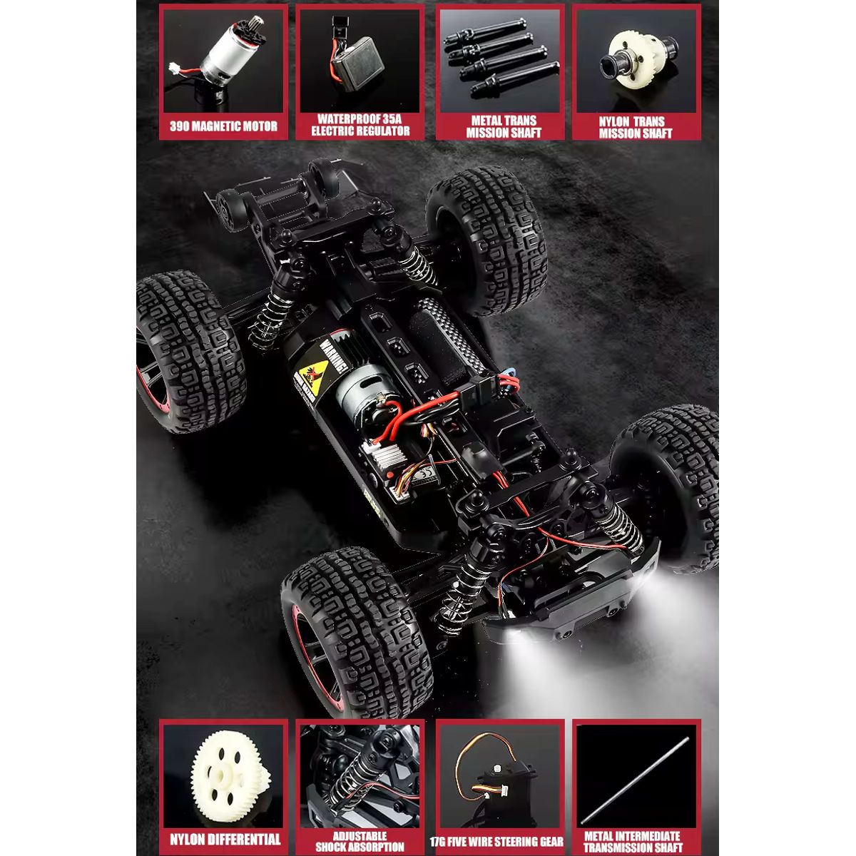 -  Haiboxing 1/14  - HBX-T10 Traverser 4WD ( ) 2.4GHz