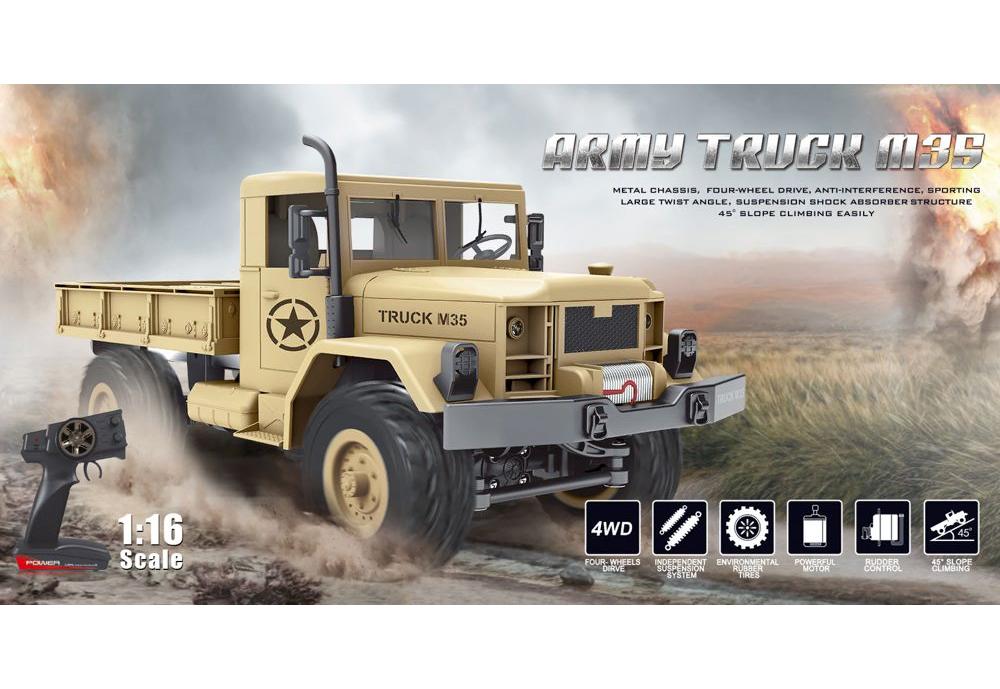  1/16 4WD  -  MZ-YY2013 Military Truck (2.4 )  