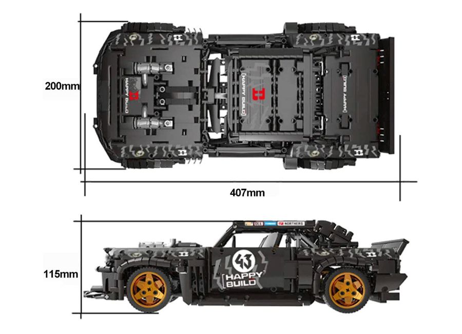  Happy Build Ford Mustang Hoonicorn V2, 1639 +    (,   )  TECHNIK