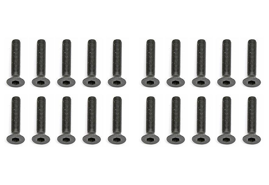   M3x16 Flat Head Hex (20)