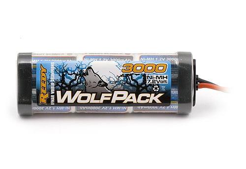 Ni-MH  - WolfPack SC 7.2V 3000mAh (Tamiya plug)