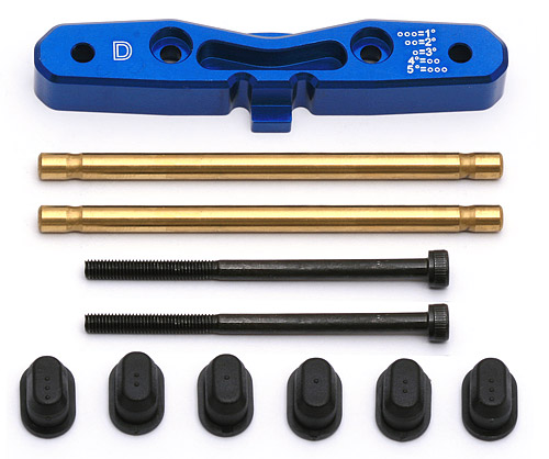    - RC8B Suspension D-plate with pins