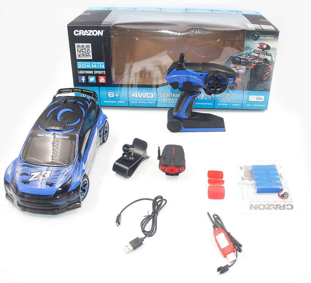  FPV 1/18 4WD  - Crazon Fierce FPV (2.4 , WiFi FPV 0.3Mp, 20 /)