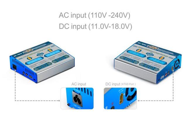   CD2 AC LiPo/LiFe 1-6S, 50Wx2, C:6A, D:2A