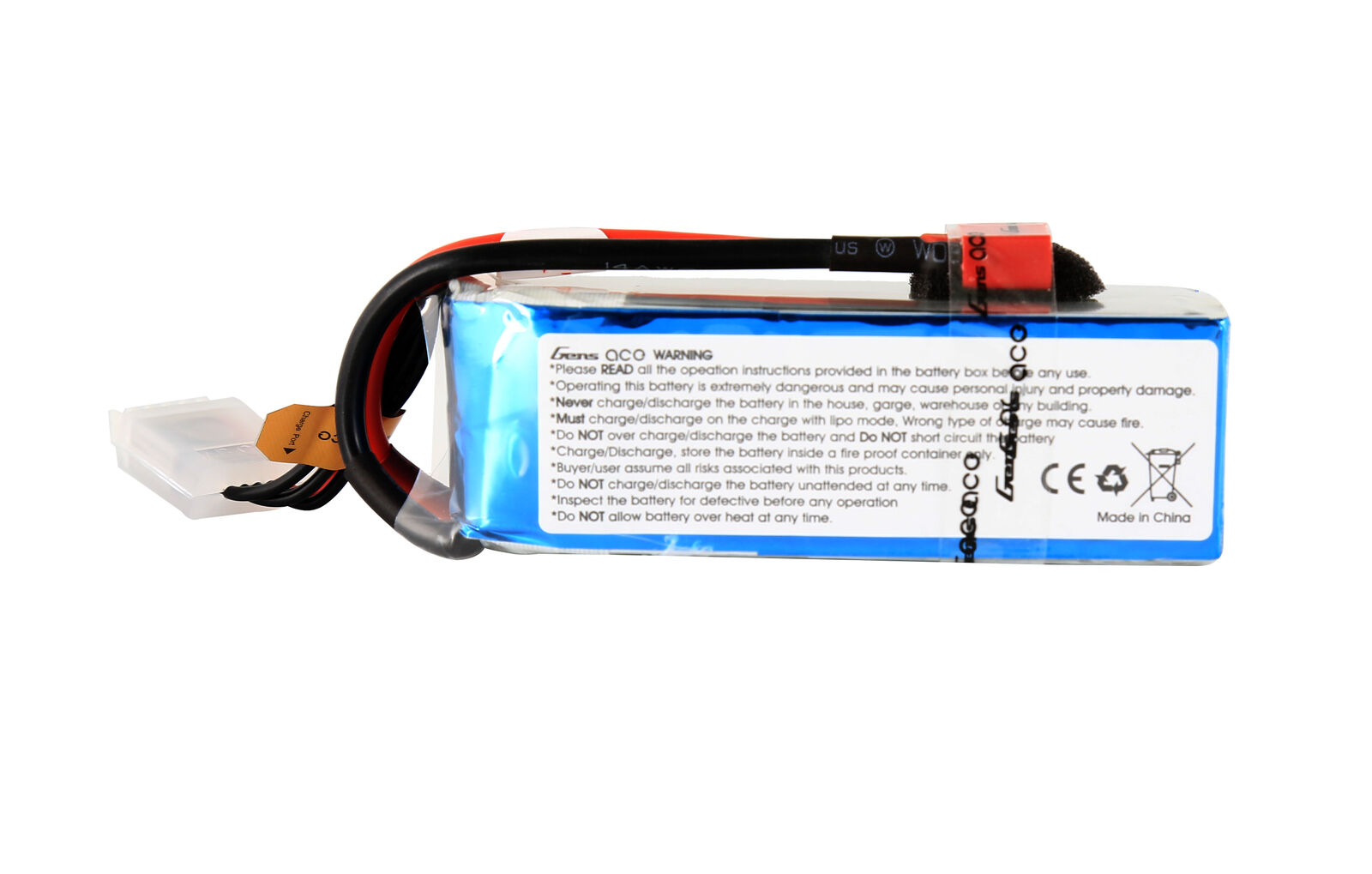  LiPo GensAce - 14.8 1800 25C (4S1P,  T-Plug)