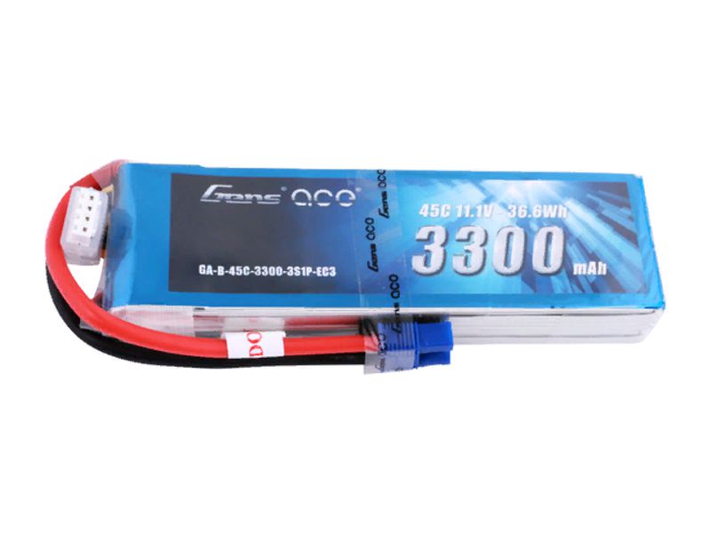 GensAce 3300mAh 11.1V 45C 3S1P with EC3