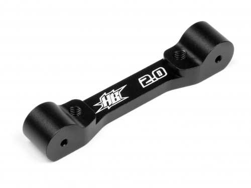  REAR SUSPENSION BLOCK (2 Degrees/Aluminum/Black)