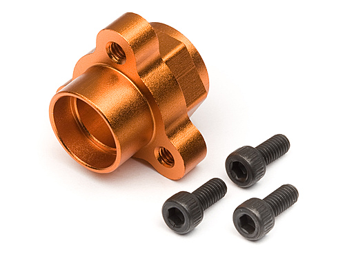  / - ALUMINUM GEAR DIFF HUB (ORANGE)