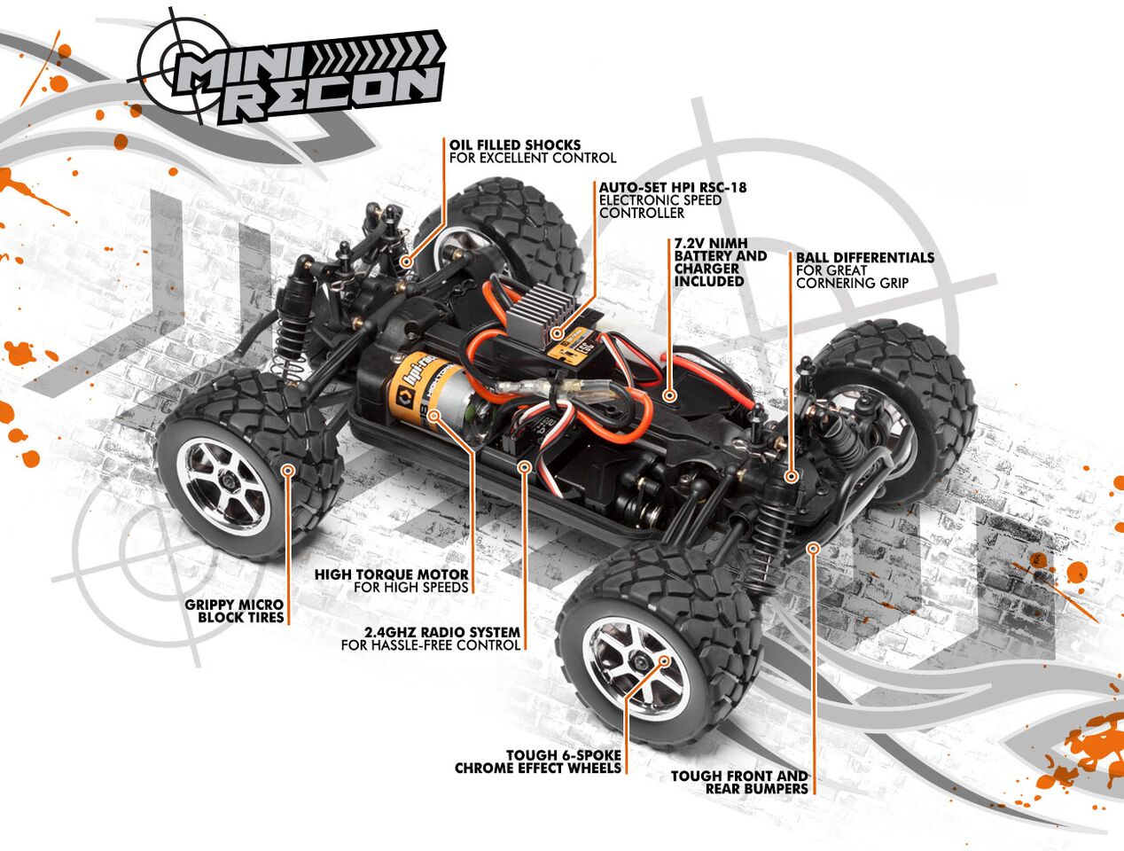  1/18 4WD  - Mini Recon RTR (2.4GHz)