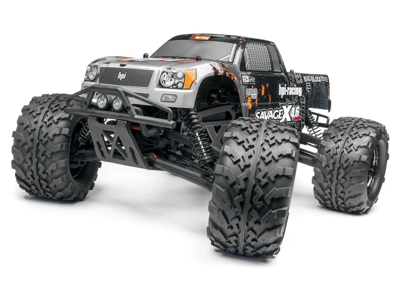  1/8 - SAVAGE X 4.6 RTR (SILVER/BLACK)