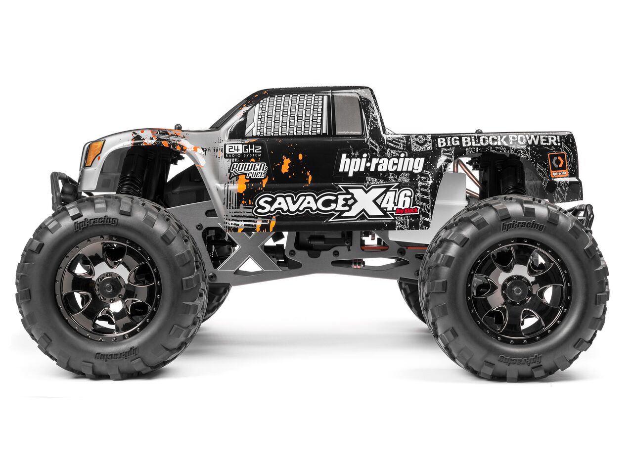  1/8 - SAVAGE X 4.6 RTR (SILVER/BLACK)