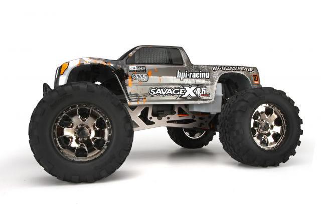  1/8 - SAVAGE X 4.6 RTR (SILVER/BLACK)