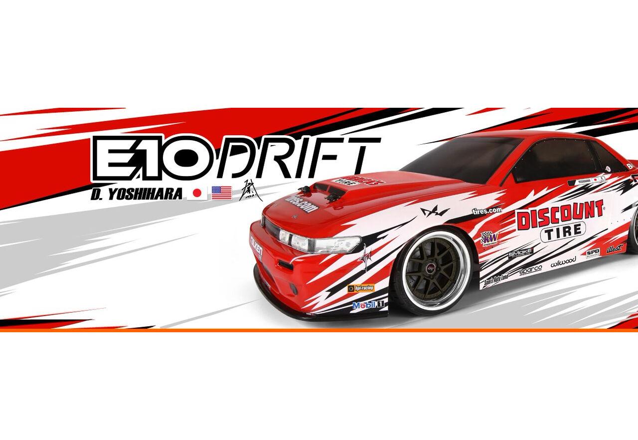  1/10 - E10 NISSAN S-13/DISCOUNT TIRE BODY (NEW)