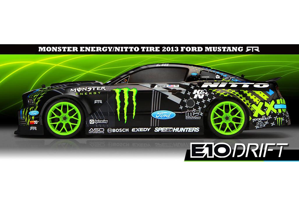 Hpi racing e10 mustang monster energy top
