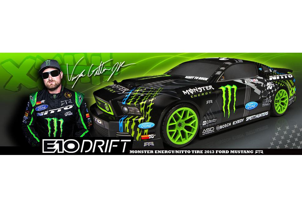  1/10 - RTR E10 FORD MUSTANG VAUGHN GITTIN JR./MONSTER ENERGY (,  )