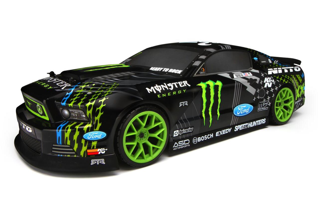  1/10 - RTR E10 FORD MUSTANG VAUGHN GITTIN JR./MONSTER ENERGY (,  )