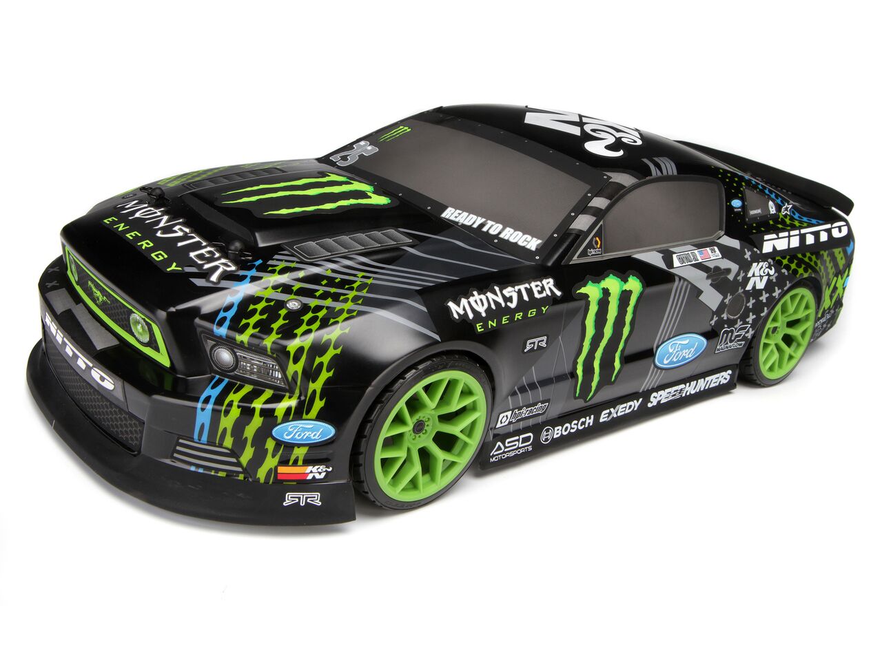  1/10 - RTR E10 FORD MUSTANG VAUGHN GITTIN JR./MONSTER ENERGY (,  )