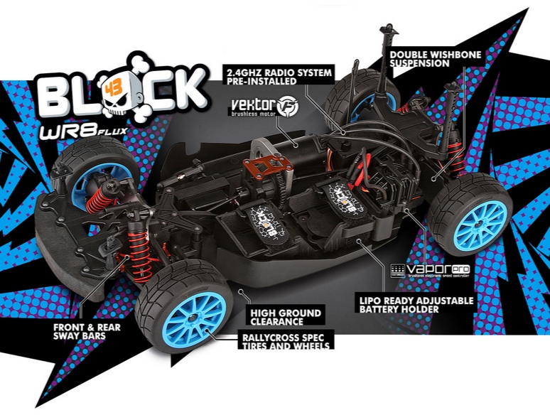  1/8  - WR8 FLUX (,  Ford Fiesta H.F.H.V.) Ken Block (NEW)