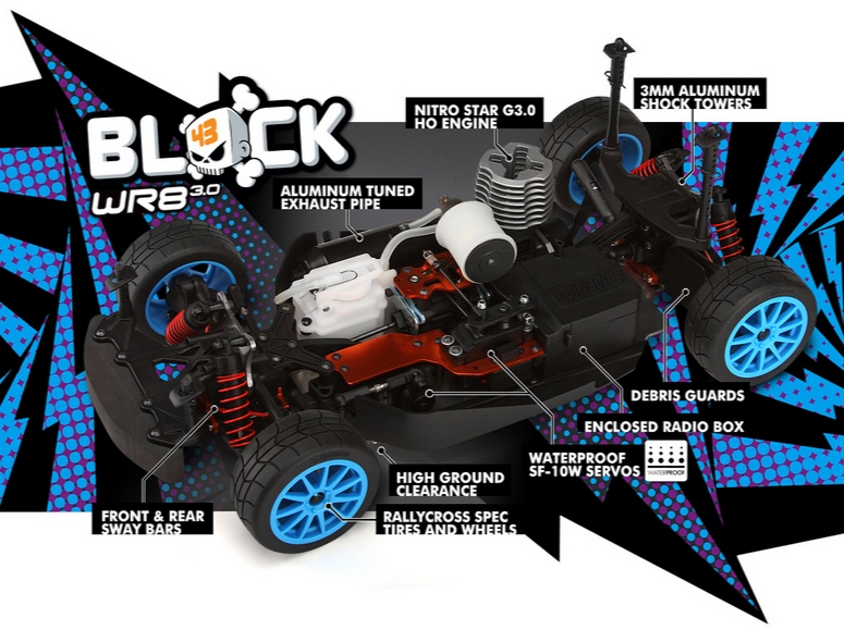  1/8  - WR8 3.0 Ken Block Ford Fiesta  ()  (RTR)