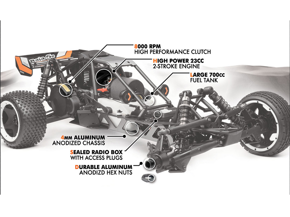  1/5 - Baja 5B with D-Box 2 RTR