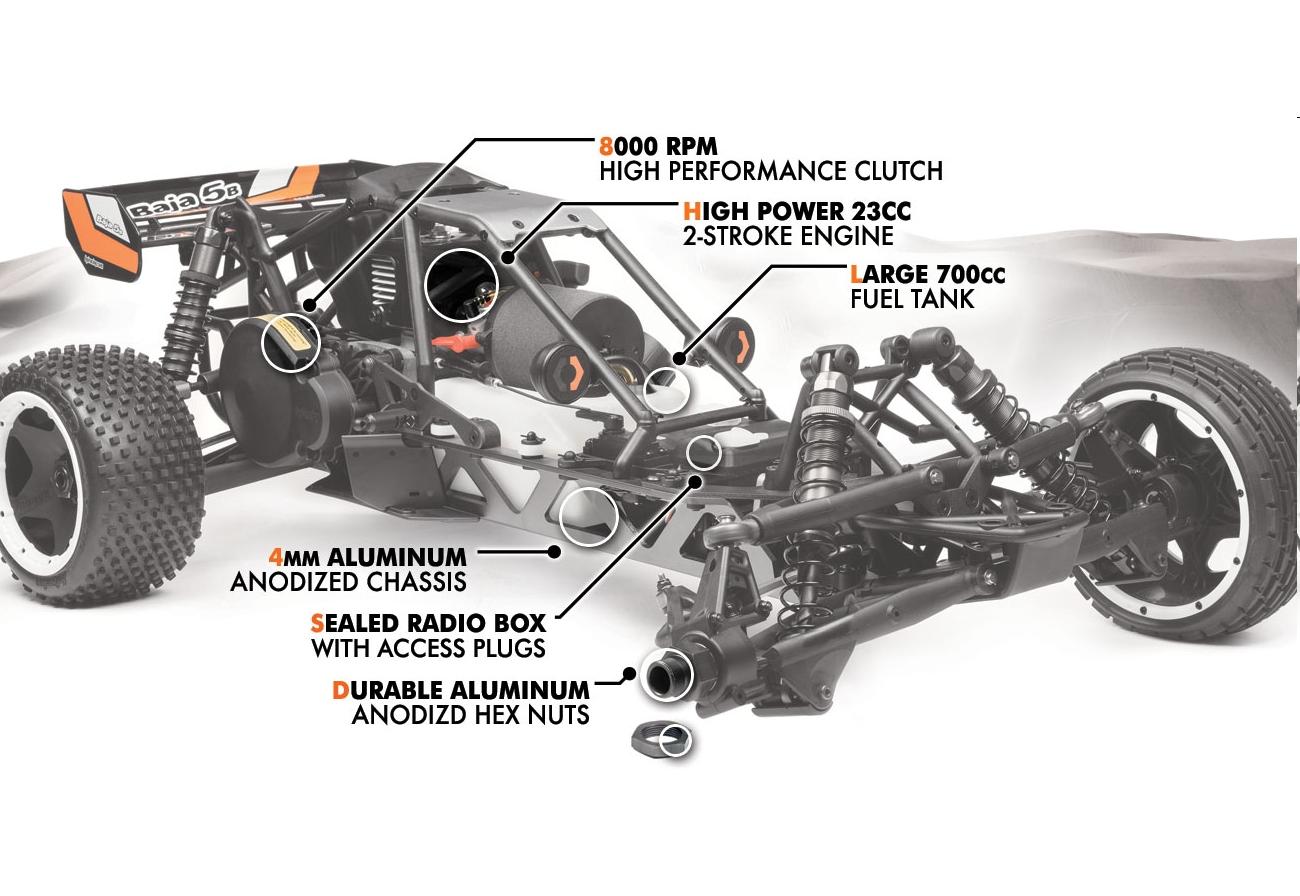  1/5 - Baja 5B with D-Box 2 RTR