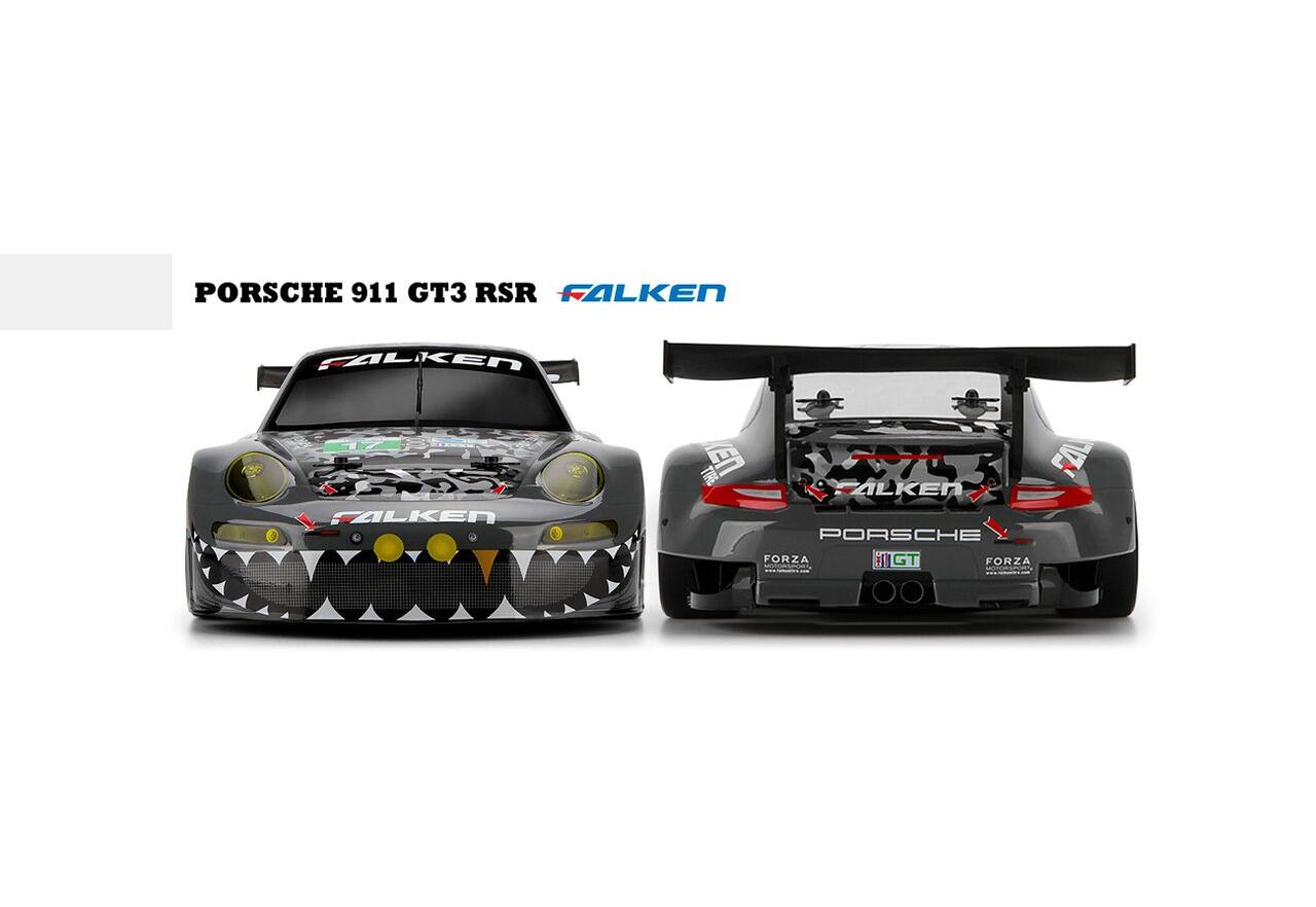  1/10 4WD  - RS4 Sport 3 FLUX ( Porsche 911 GT3 RSR,  Falken, / )