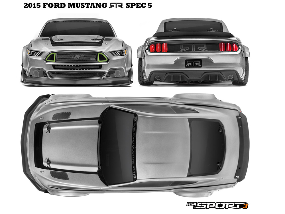  1/10 -  RS4 SPORT 3 2015 FORD MUSTANG RTR SPEC 5