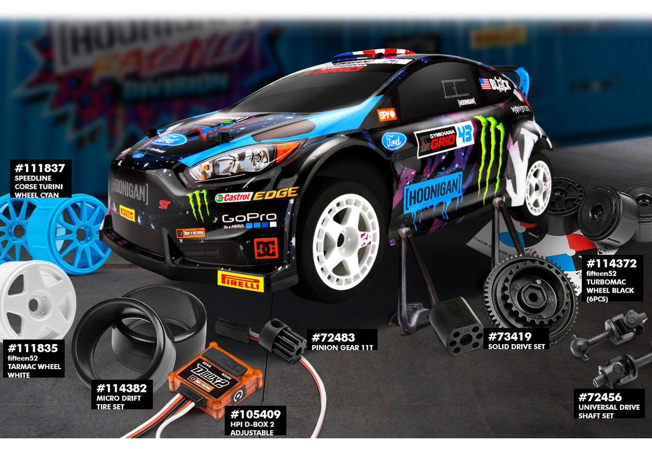  1/18 - MICRO RS4 FORD FIESTA ST RX43 2015 KEN BLOCK ()