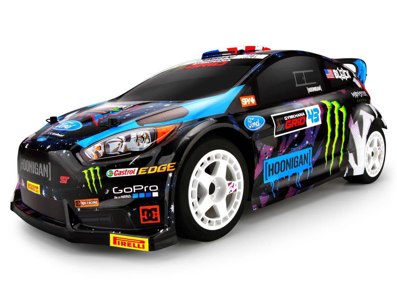  1/18 - MICRO RS4 FORD FIESTA ST RX43 2015 KEN BLOCK ()