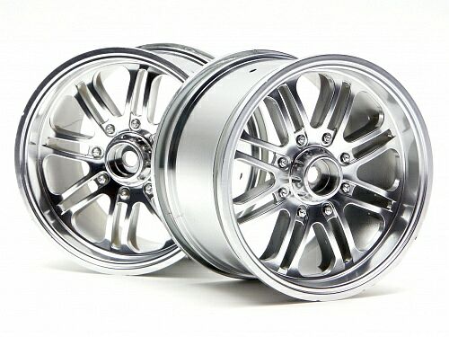   1/8 - 8 SPOKE SATIN CHROME (83X56MM/ HEX14) 2