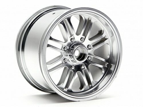   1/8 - 8 SPOKE SATIN CHROME (83X56MM/ HEX14) 2