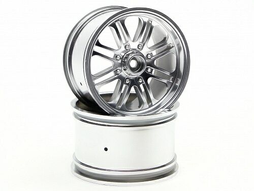   1/8 - 8 SPOKE SATIN CHROME (83X56MM/ HEX14) 2