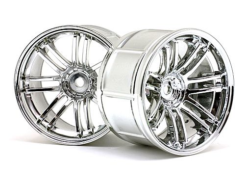   1/10 - LP35  RAYS VOLK RACING RE30 CHROME (9mm OffSet) 2