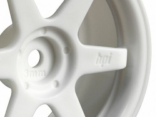   1/10 - TE37 26MM WHITE ( 3MM) 2