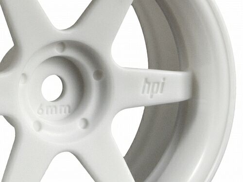   1/10 - TE37 26MM WHITE (6MM OFFSET) 2