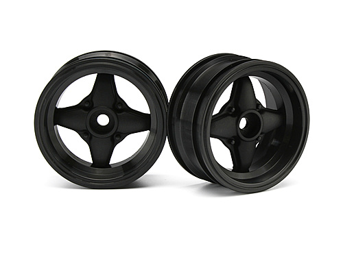  1/10  - MX60 4 SPOKE BLACK ( 3mm/ 2)