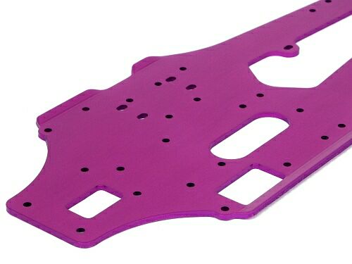    LIGHT WEIGHT MAIN CHASSIS (Alumimum 17s T2.5mm Purple/Nitro RS4 Racer)