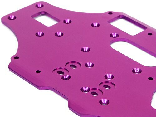    LIGHT WEIGHT MAIN CHASSIS (Alumimum 17s T2.5mm Purple/Nitro RS4 Racer)