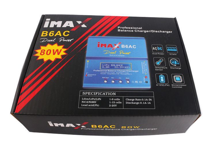     - ImaxRC B6AC Pro (220V 80W Charge:6A Discharge:2A)