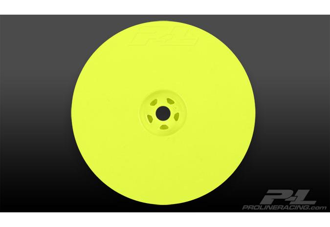   1/10 - Velocity 2.2" Hex Rear Yellow (2) for 22, RB5 and B4.1 with 12mm hex