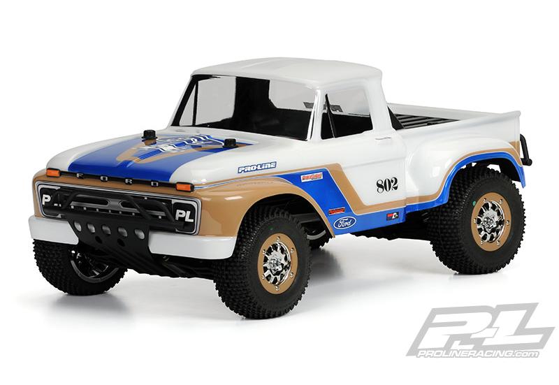   1/8 - 1966 Ford F-150 Clear Body for Slash, Slash 4X4, and SC10 (requires extended body mount kit)