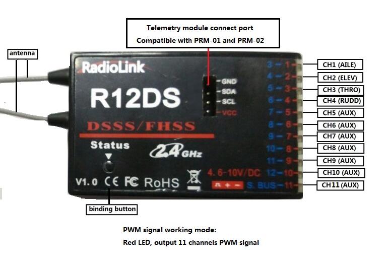  Radiolink R12DS (12 ,    AT9, AT9S, AT10, AT10II)