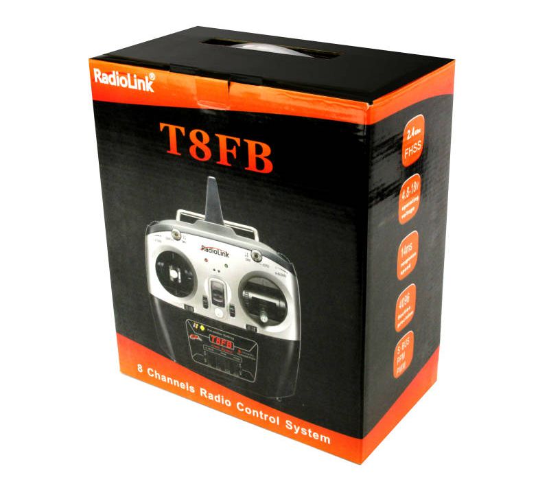 Аппаратура Radiolink T8FB (авиа, 8 каналов, настройка со смартфона) с приемником R8EF